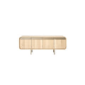 **Moderne houten tv-kast met metalen poten**